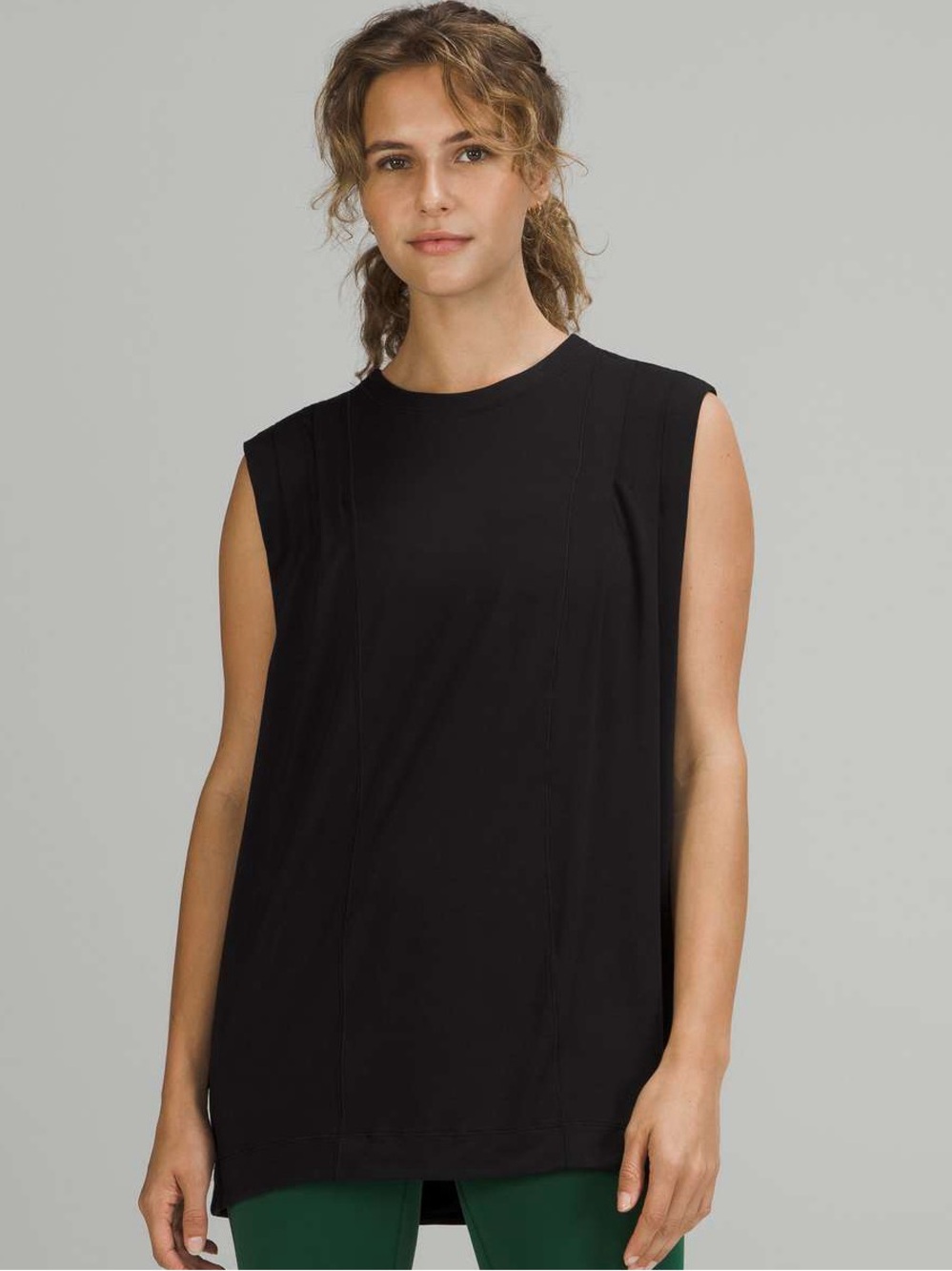 Lululemon Modal Pleated Shoulder Tank Top
Black